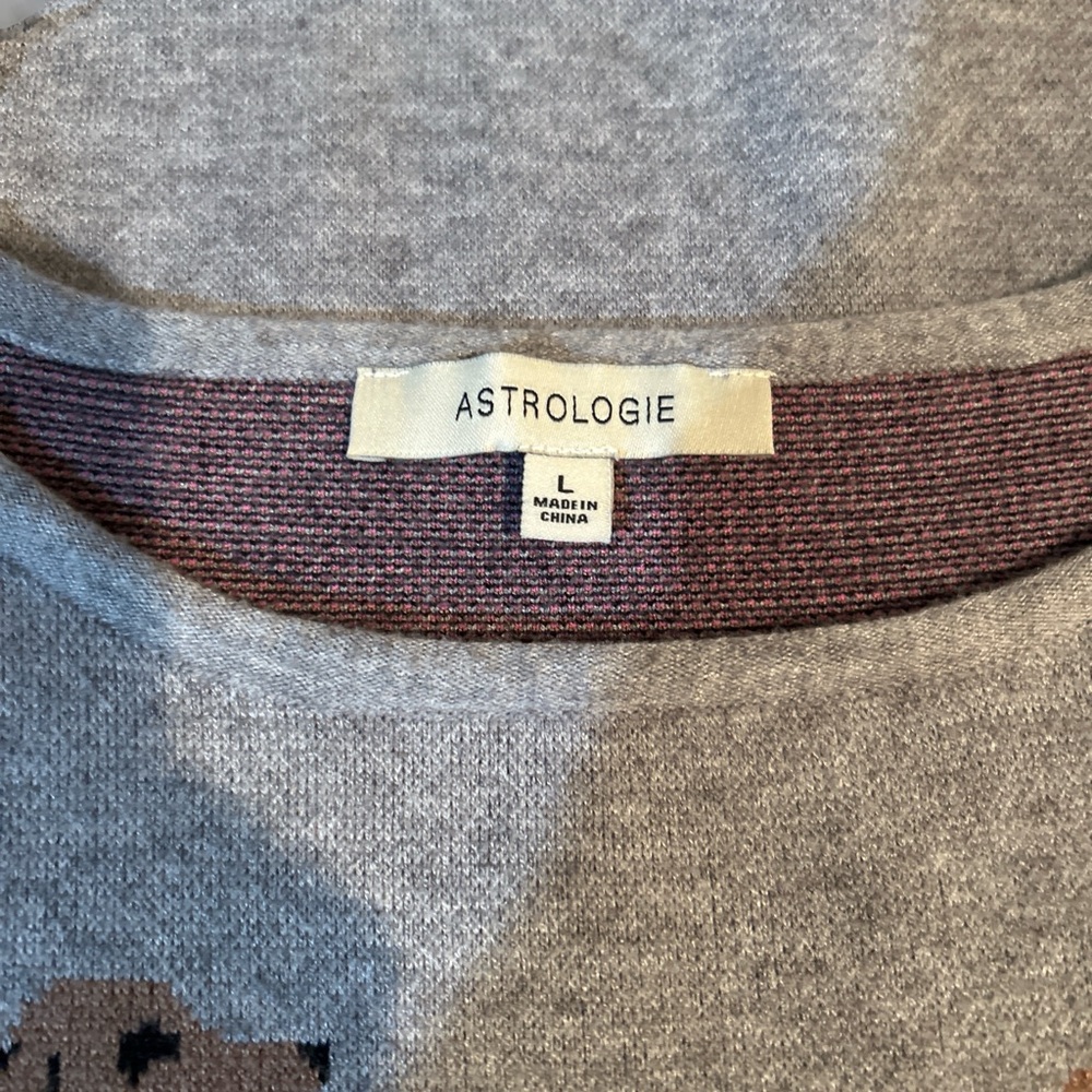 Gray Sweater with Dachshund Design - Picture 3 of 7